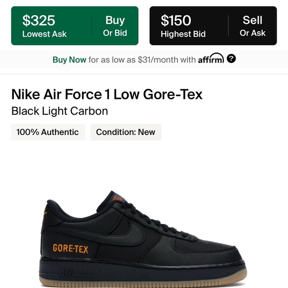 Nike Air Force 1 Gore-Tex - Picture 3 of 6